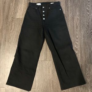 BLDWN Cropped Wide Leg Denim